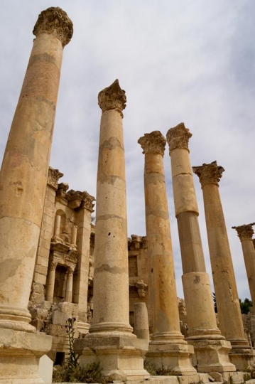 ancient jerash,ruins of the greco-roman city of gera at jordan