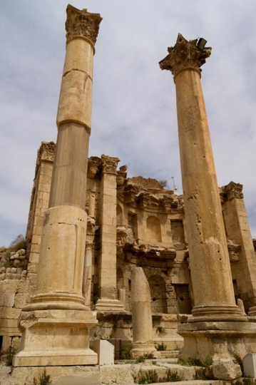 ancient jerash,ruins of the greco-roman city of gera at jordan
