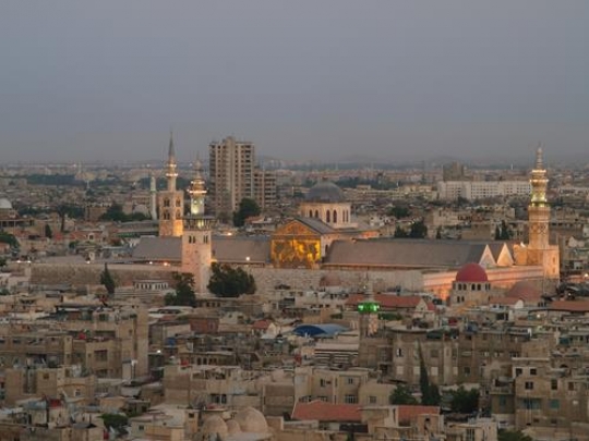view of old damascus city
