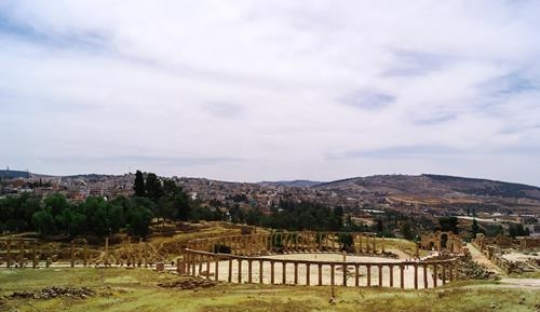 ruins of the greco-roman city of jerash,jordan