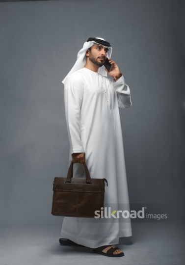 Businessman over the phone