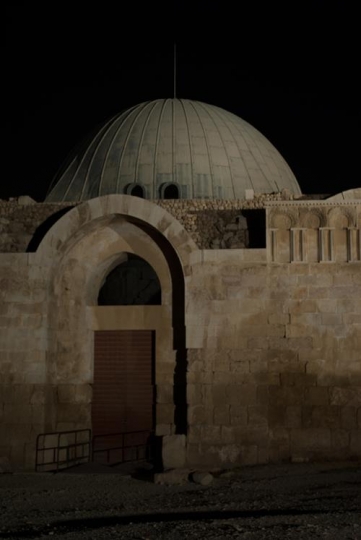 the umayyad palace in the citadel in amman,Jordan