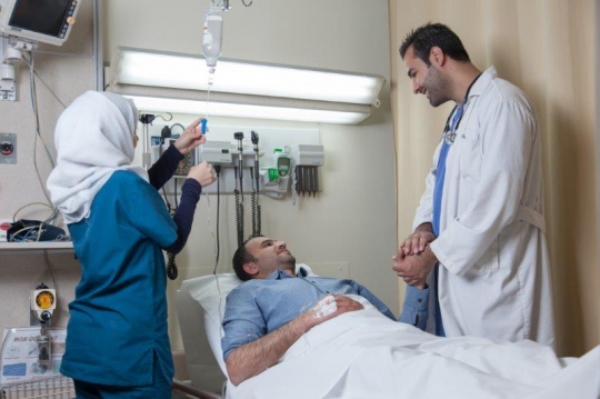 Doctor Examining Patient at ER