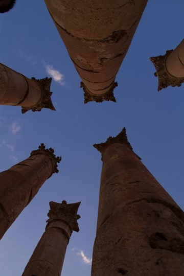 the columns at the temple of artemis