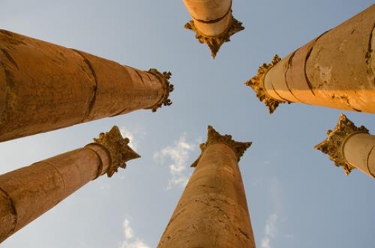 the columns at the temple of artemis