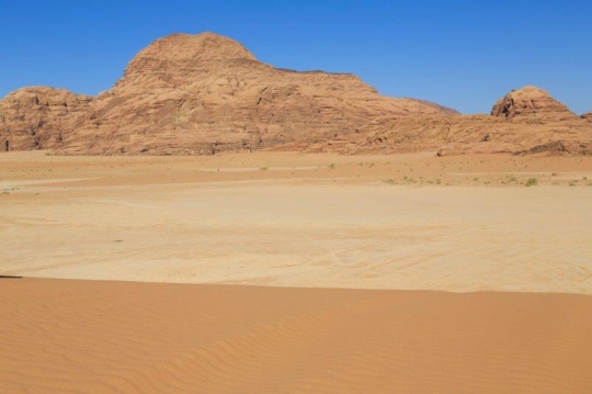 rocky mountain in the desert