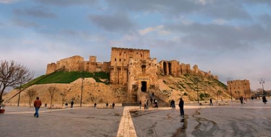 general view of aleppo castle