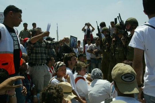 palestinian protesters