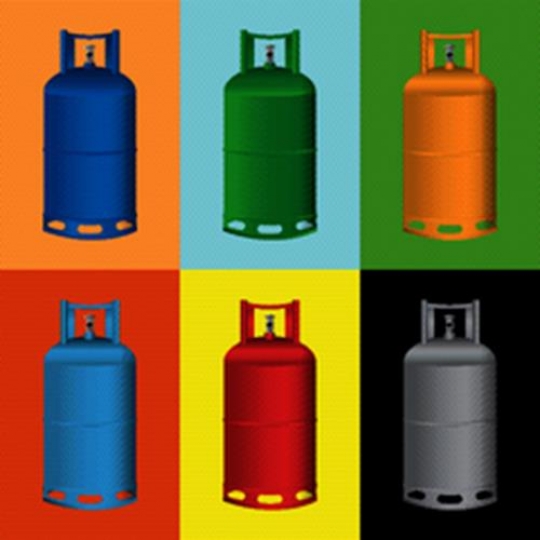 gas cylinder background