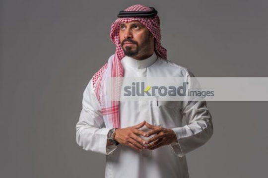 Businessman standing|