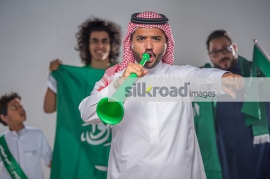 Family and friends celebrating National Day