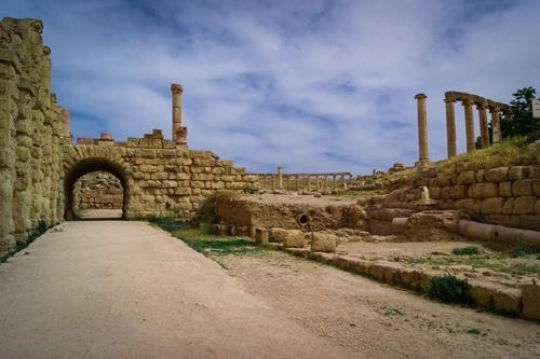 roman ancients in jerash city 