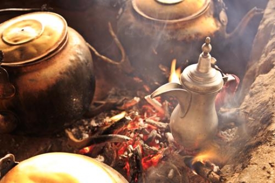 variety of pots on fire