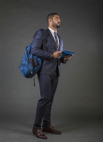 Businessman traveling for a work trip|-