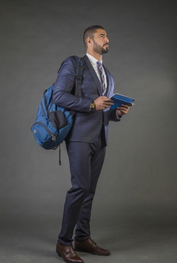 Man traveling for a Business trip|-