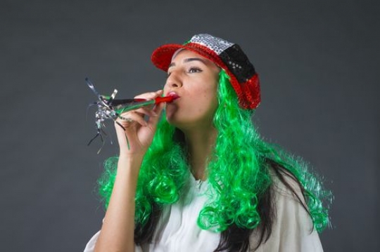 Arab Girl celebrating National Day for the UAE