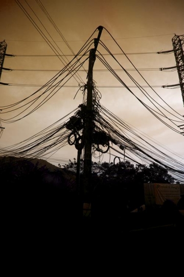 Electricity pylons