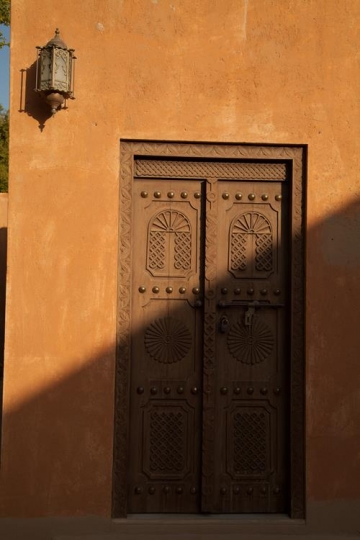 traditional arabic home wooden door