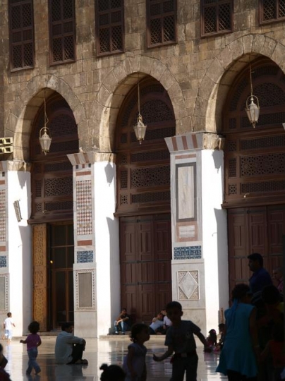 traditional mosque gateyard