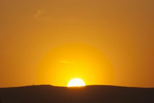 Sunset in Giza Egypt