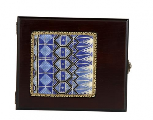 Wooden Box with Embroidery on the top