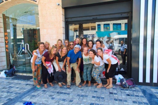 group taking a group photo