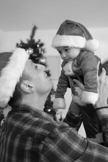 Newborn baby with Santa Hat, h