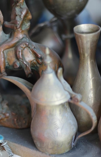 old metal kettle 