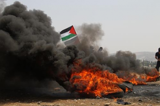 burning tires