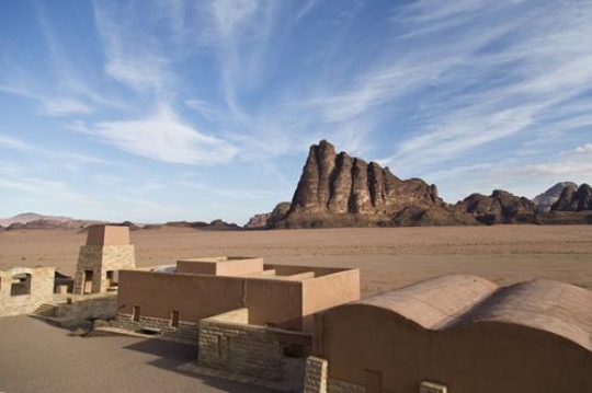 Lawrences Seven Pillars of Wisdom in Wadi Rum, Jordan