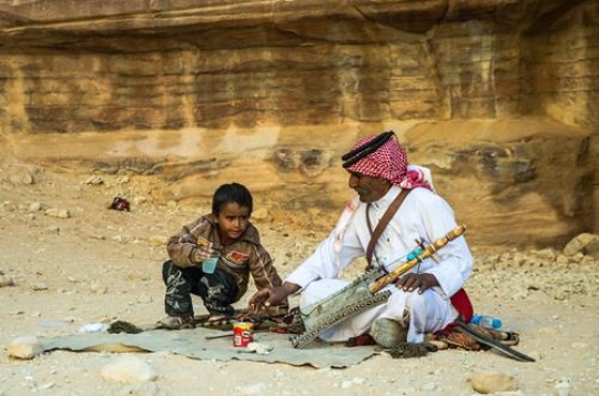 bedouin in the desert