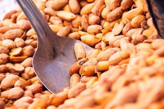close up image of peanuts