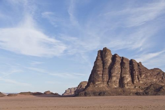 Lawrences Seven Pillars of Wisdom in Wadi Rum, Jordan