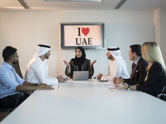 Business people during a meeting in a conference room|-