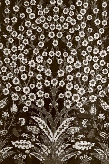 brown floral theme