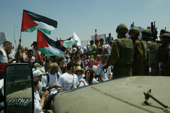 palestinian protester