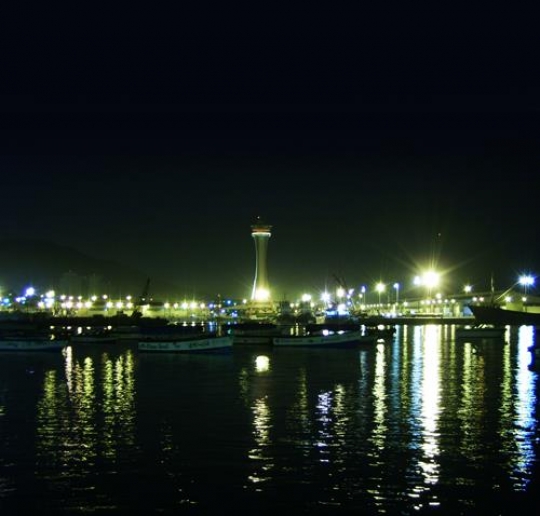 Port and lighthouse