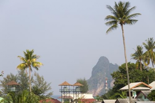 poor huts in a neighbourhood