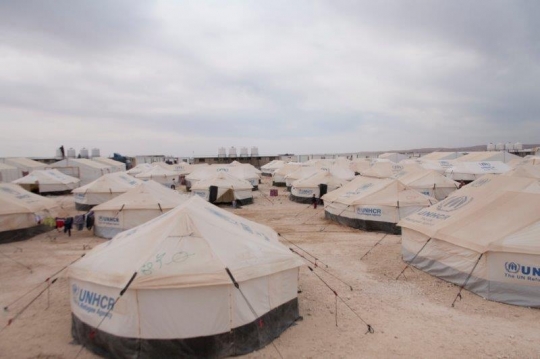 Zaatari (or Zaatari) refugee camp for Syrian refugees