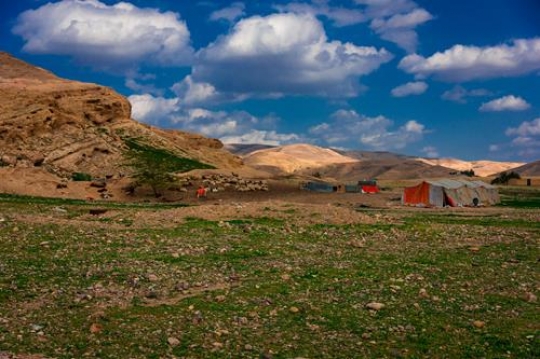 The bedouins tent in the sahar