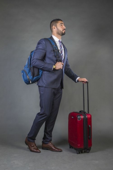 Arab businessman traveling|-